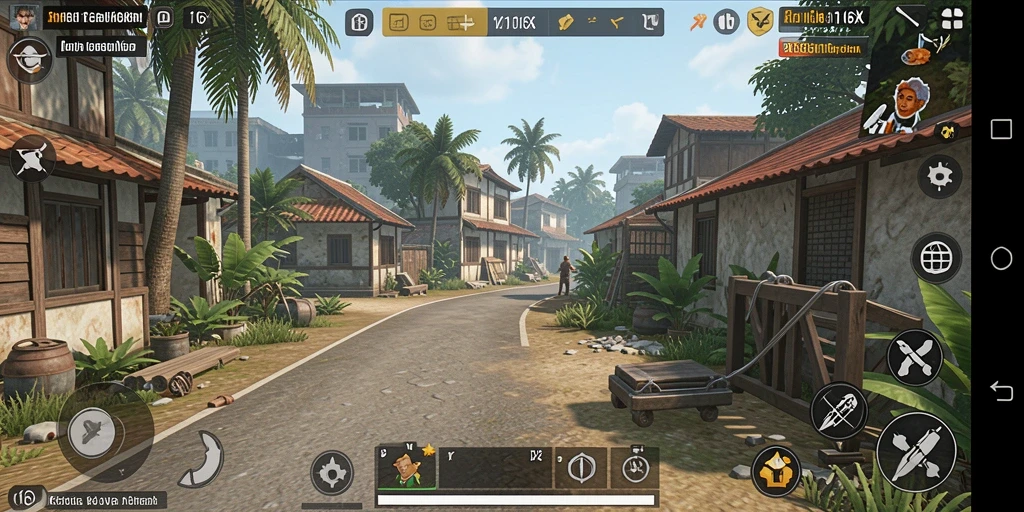 Screenshot gameplay 116X menampilkan interaksi karakter dalam simulasi kehidupan.