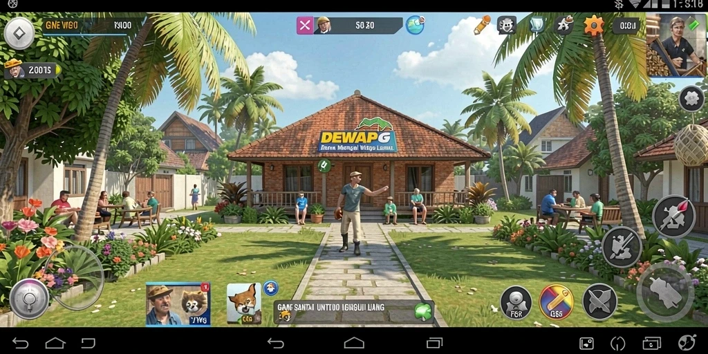 Tampilan gameplay DEWAPG yang menyenangkan dan interaktif