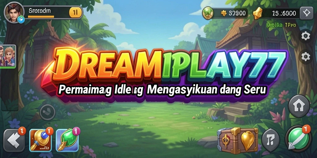 Screenshot utama <strong>DREAMPLAY77</strong> menampilkan gameplay santai yang menyenangkan.