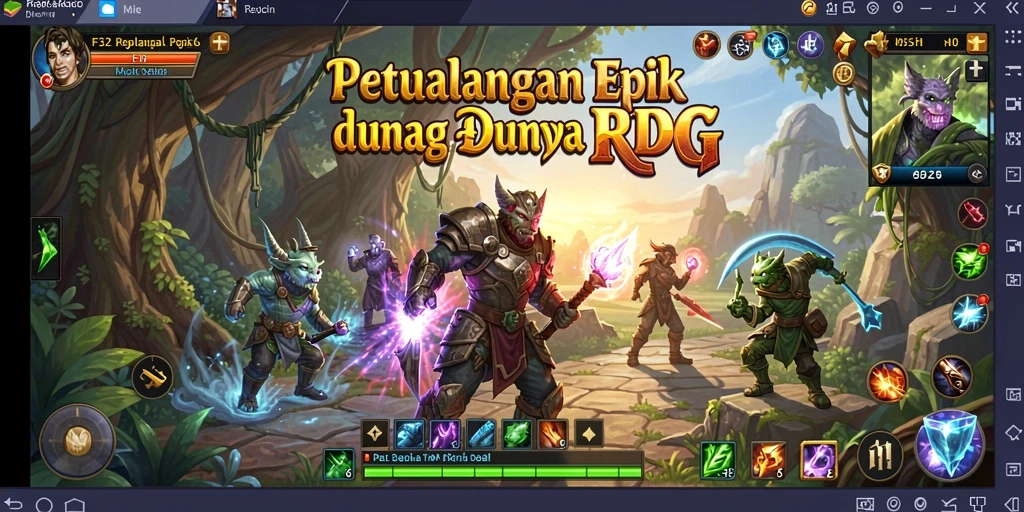 Tampilan gameplay F32 yang menegangkan dan penuh aksi RPG.