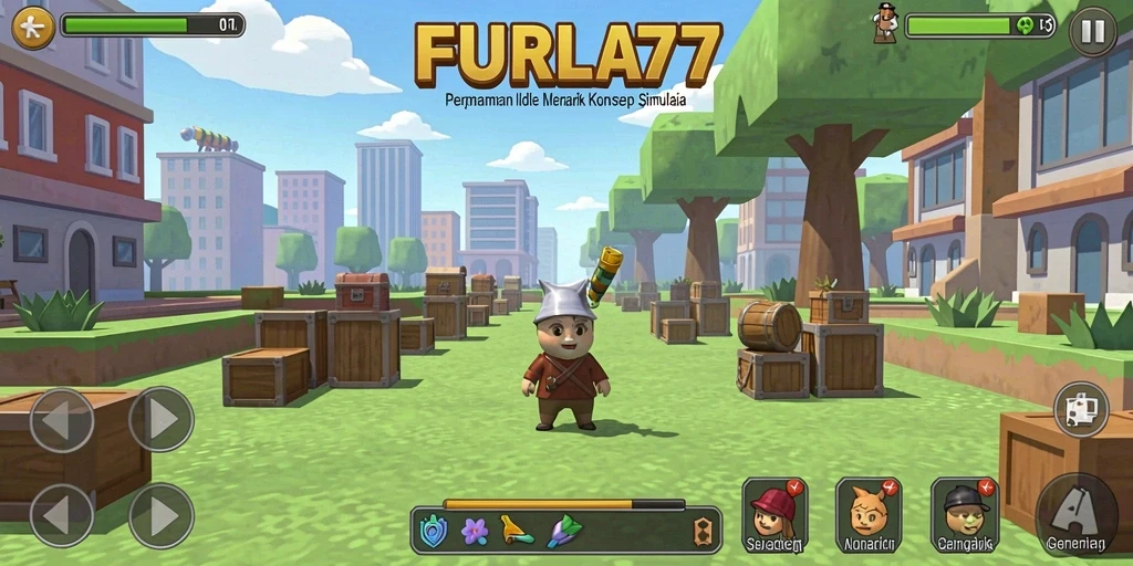 Tampilan gameplay FURLA77 yang menarik dan sederhana.