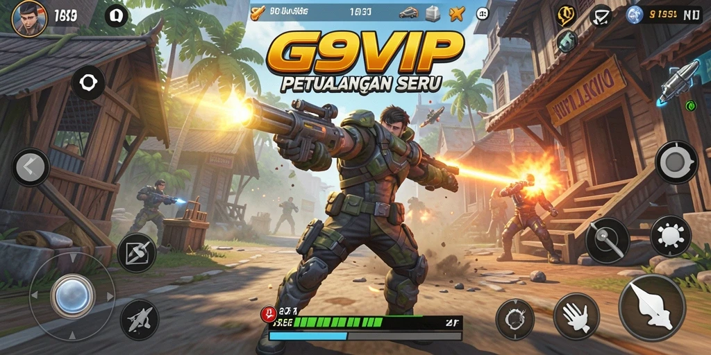 Screenshot utama G9VIP menampilkan aksi seru dalam gameplay.
