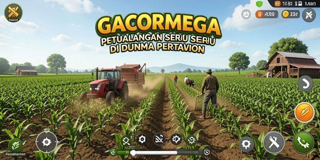 Gameplay menarik dengan visual pertanian yang indah dalam GACORMEGA.
