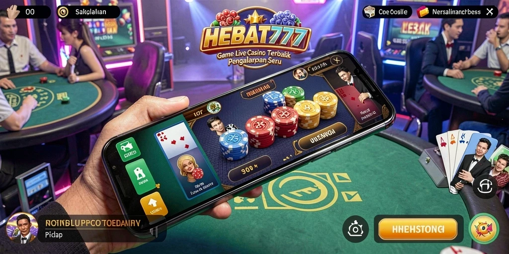 Gameplay HEBAT777 yang mendebarkan dan interaktif di Live Casino.