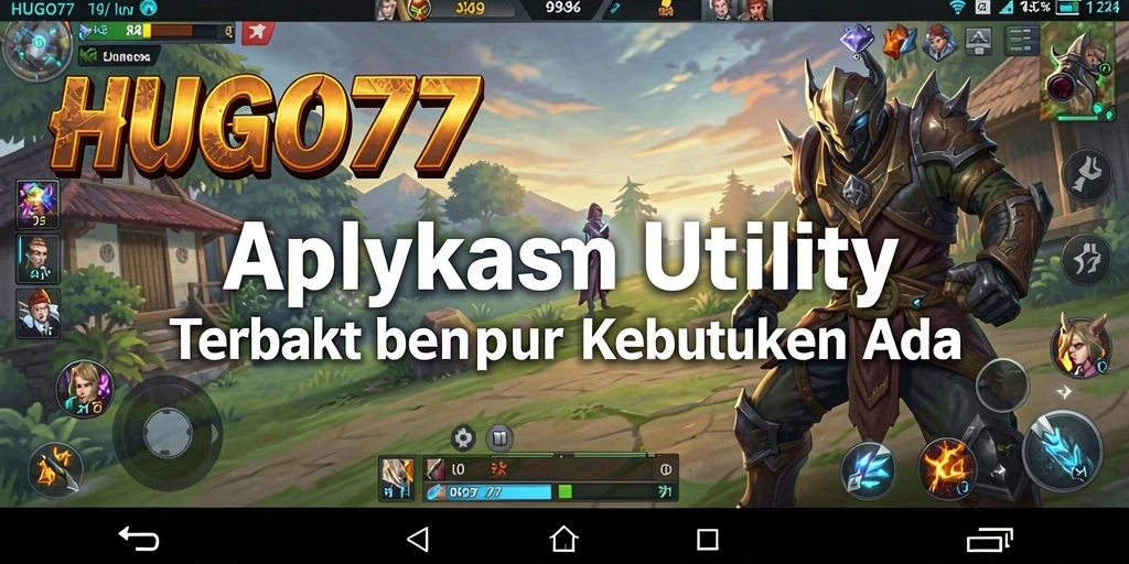 Tampilan antarmuka pengguna HUGO77 yang sederhana dan intuitif.