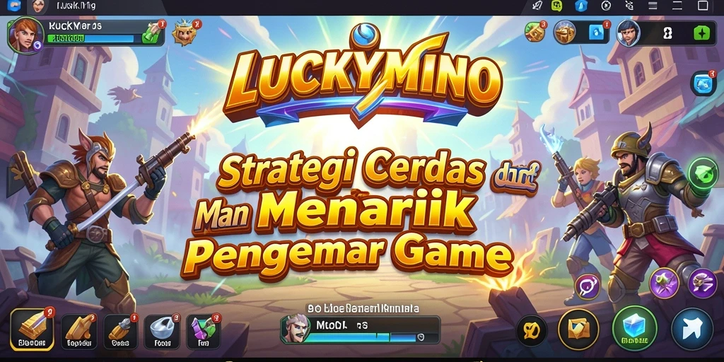 Tampilan gameplay menarik dan interaktif dari LUCKYMINO.