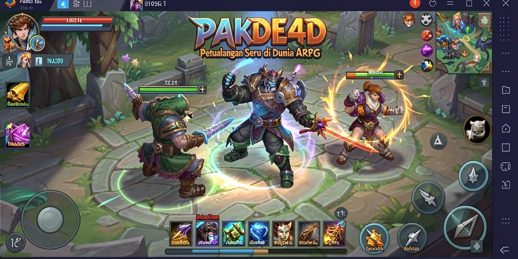 Tampilan penuh aksi dari gameplay PAKDE4D yang memukau.