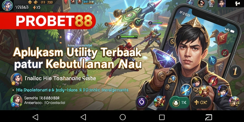 Screenshot utama PROBET88 menampilkan antarmuka aplikasi yang intuitif.