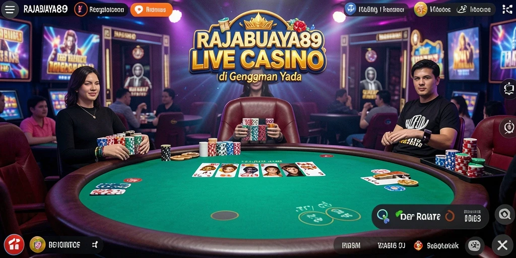 Tampilan menarik dari gameplay Live Casino RAJABUAYA89
