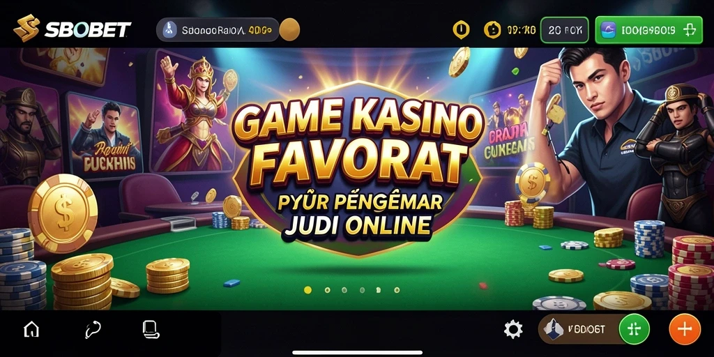 Gambaran gameplay menarik dari SBOBET yang menampilkan suasana kasino yang nyata.