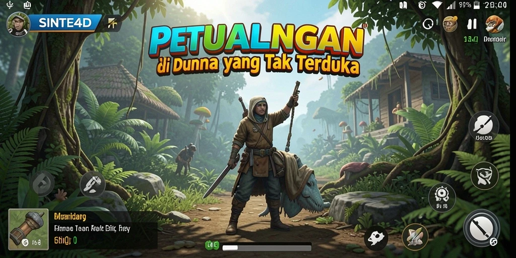 Tampilan gameplay SINTE4D yang menegangkan dan penuh petualangan.