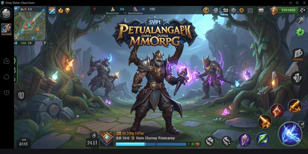 Tampilan gameplay SVIP1 yang epik dalam petualangan MMORPG.