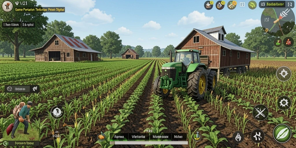 Tampilan gameplay yang seru dan menantang dalam V21.