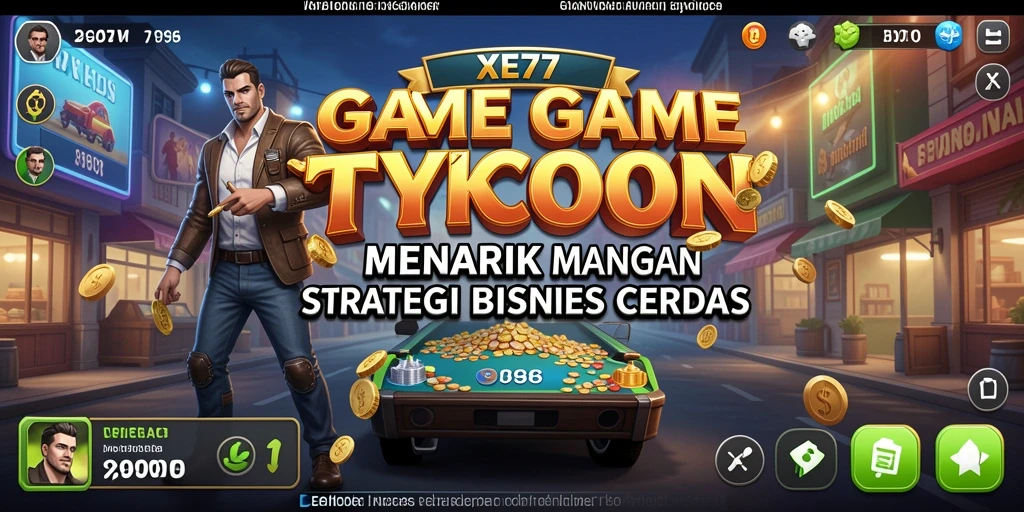 Tampilan screenshot XE77 menunjukkan gameplay Tycoon yang seru dan interaktif.